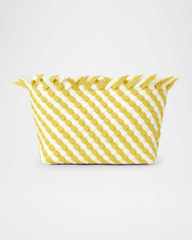 Havana Fringe Woven Clutch Bag